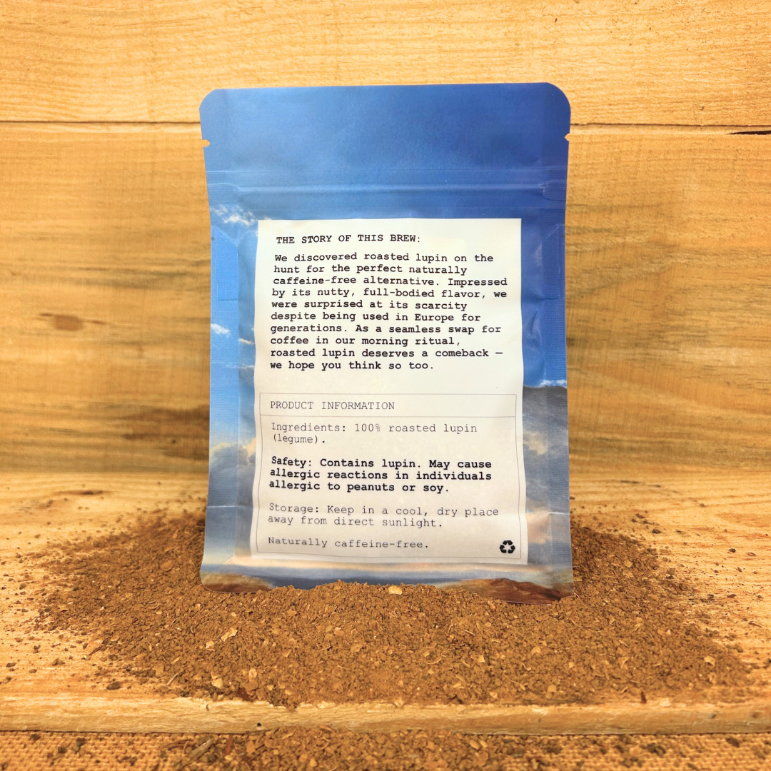 Roasted Lupin: 100% Naturally Caffeine-Free Brew For Recovering Coffee Addicts (1kg)