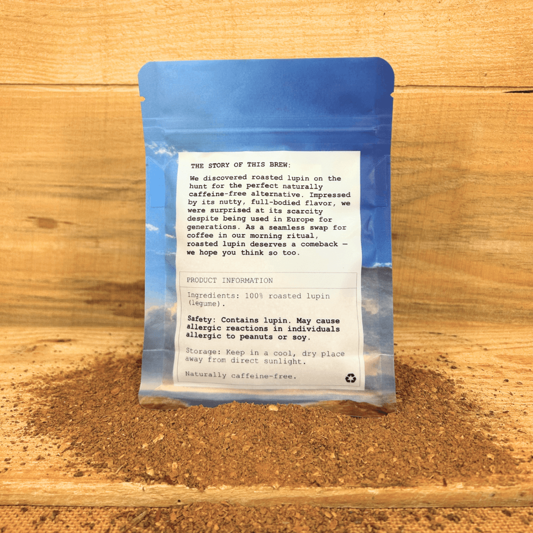 Roasted Lupin: 100% Naturally Caffeine-Free Brew For Recovering Coffee Addicts (1kg)